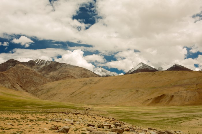 Ladakh, India, cesta na Nubra valley